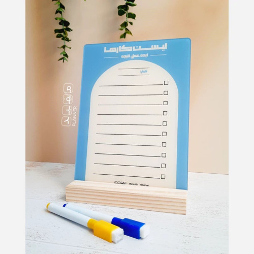 نوت برد و تخته یادداشت رومیزی 15*20 +ماژیک